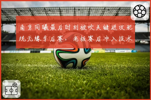 南京同曦最后时刻被吹关键进攻犯规无缘季后赛，老板赛后冲入技术台