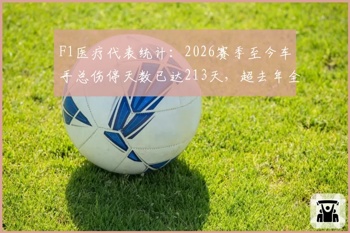 F1医疗代表统计：2026赛季至今车手总伤停天数已达213天，超去年全年